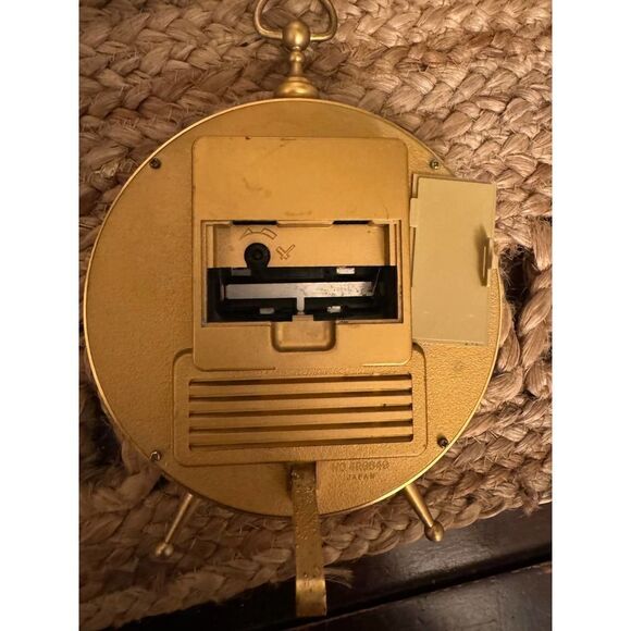 Vintage tabletop quartz bulova x dupont weather clock- damage - Picture 6 of 11